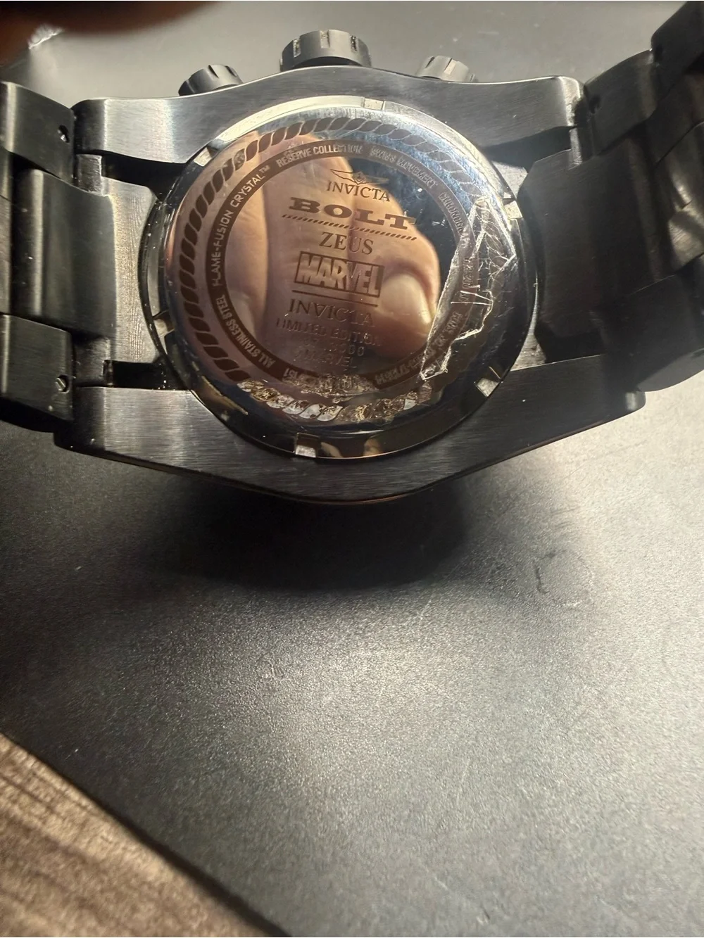 Limited Edition Red and Black Men's Chronograph Watch needs repaired read DESC